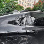 Carbon Look Rear Window Quarter Vent Louver Covers for BMW X6 E71 E72 (2008–2014)