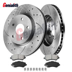 Front Brake Rotors & Ceramic Pads Kit for Town & Country (2008–2016)