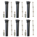 Set of 6 NGK Iridium IX Spark Plugs & Denso Coil Boots for Escape Freestyle (2005–2007)