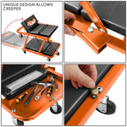 2-in-1 Rolling Creeper for Universal Use (48" x 18" x 5.9", 330lbs Capacity)
