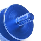Set of 4 Aluminum Blue Spiky Bumper Quick Release Fasteners