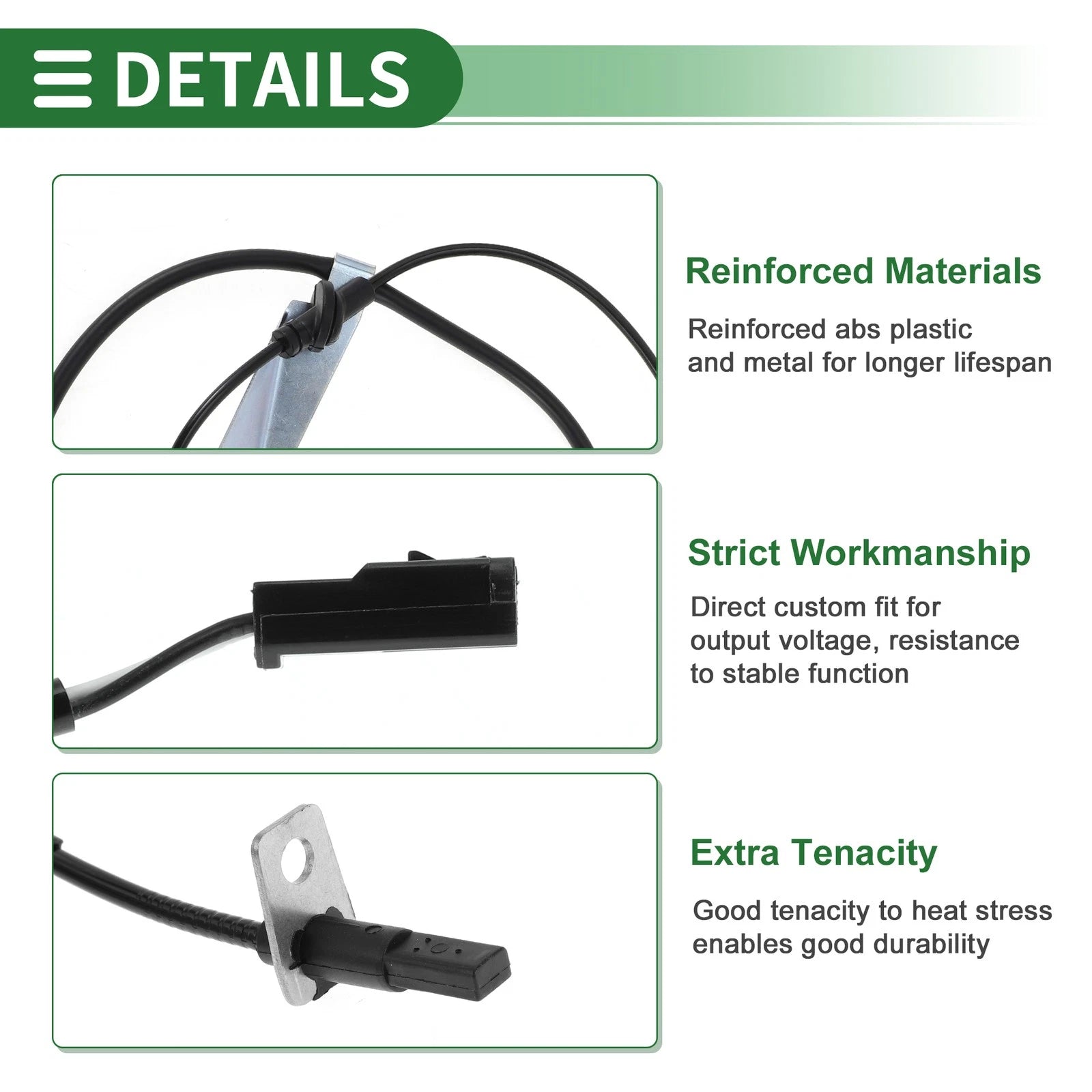 ABS Wheel Speed Sensor for Suzuki Swift Sport (2004–2010) No. 5632057K00 Rear Left
