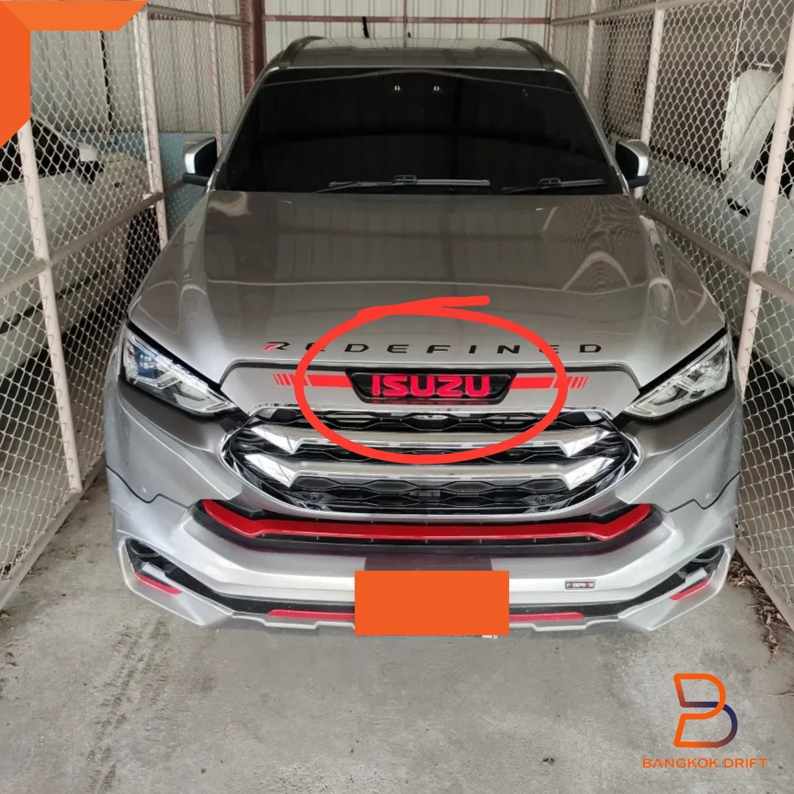 Isuzu D-Max 3D Front Grille Emblem Logo Replacement (2020-2023)