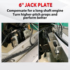 6" Jack Plate Set Back Adjustable Aluminum for Outboard JPL4000