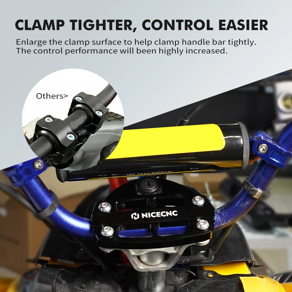 Handlebar Clamp Mount with Key Guard for Yamaha Raptor 700 YFM700R (2006–2026)