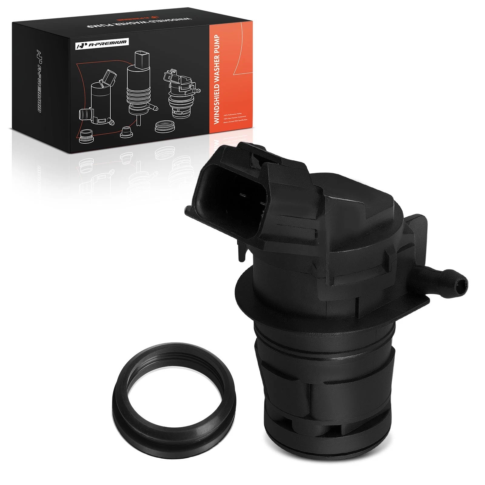 Windshield Washer Pump with Rubber Grommet for Mitsubishi Montero 