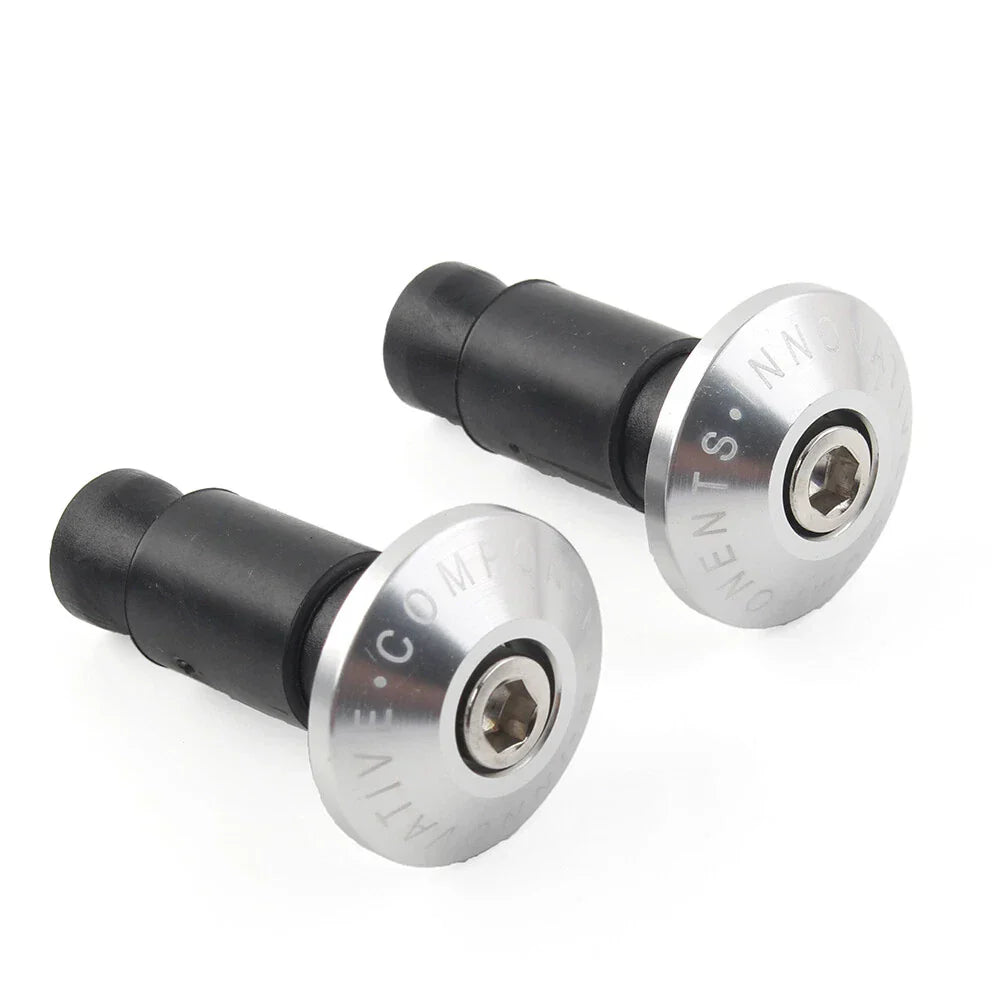 7/8'' Handle Bar End Cap Plug for Motorcycle Dirt Bike - Silver