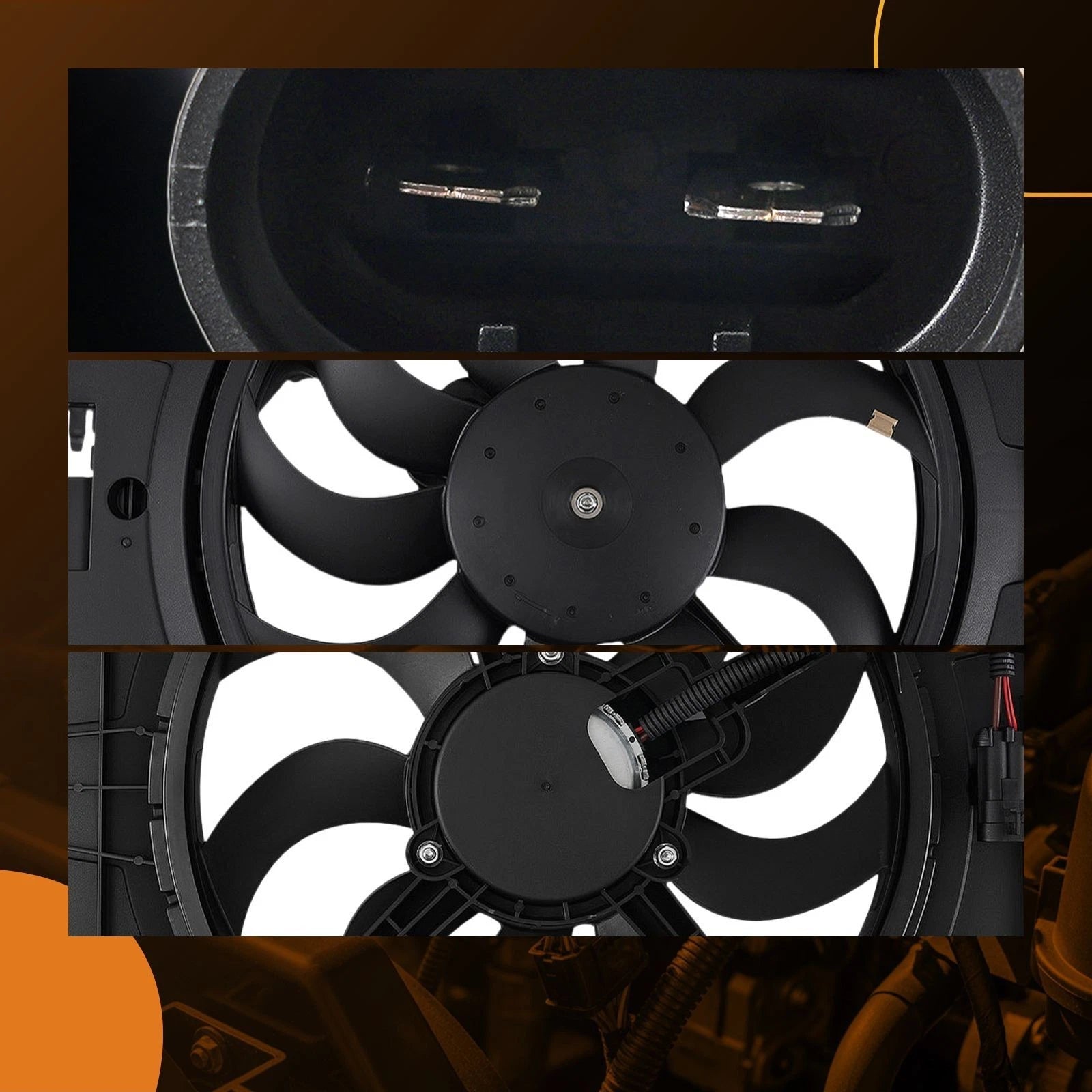 Cooling Fan for Fiat 500X Jeep Renegade 2015–2018 (1.4L)