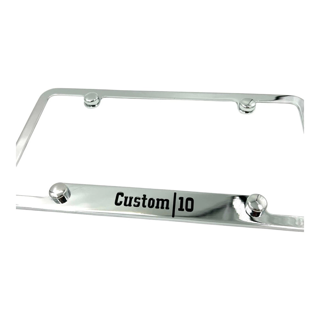 License Plate Frame 50 State Engraved Chrome for Chevrolet Custom (2010–2018)