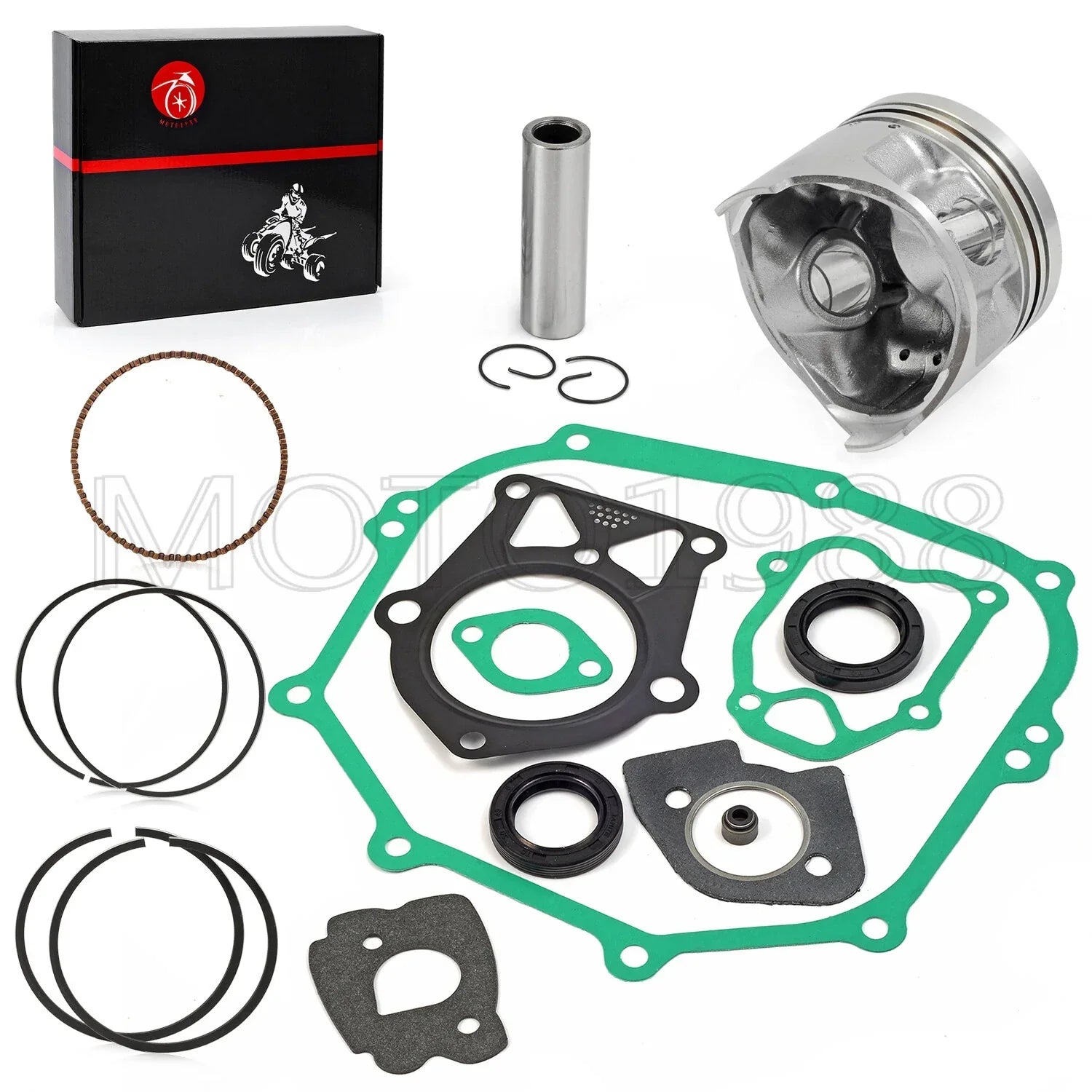 Engine Piston & Ring Gasket Kit for Yamaha Golf Cart G2G5G8G9G11(1987–2012)
