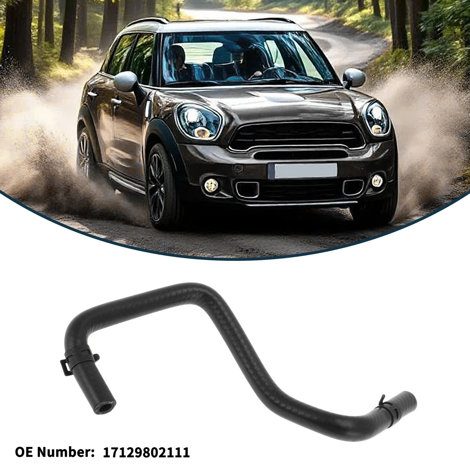 Radiator Hose for BMW Mini Countryman (2010–2016) No. 17129802111 Rubber