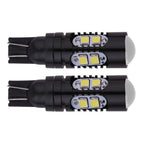 Set of 2 T10 2323 10-SMD LED Bulbs 12V 24V Pure White