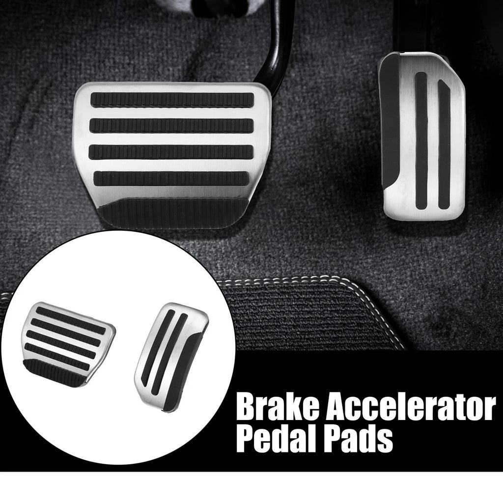 2X Brake and Gas Accelerator Pedal Covers for Nissan Pathfinder (2013–2021)