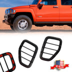 Carbon Fiber Front Fender Side Marker Light Covers for Hummer H3 (2006–2010)