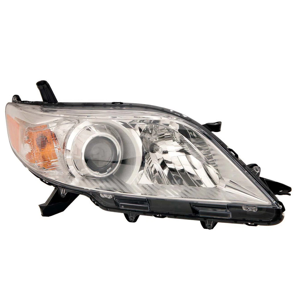 Replacement Passenger Side Halogen Head Light Assembly for 2011–2020 Toyota Sienna