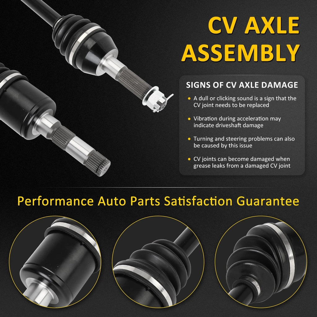 Set of 2 CV Joint Axles for Polaris Ranger 500 (2005–2007)