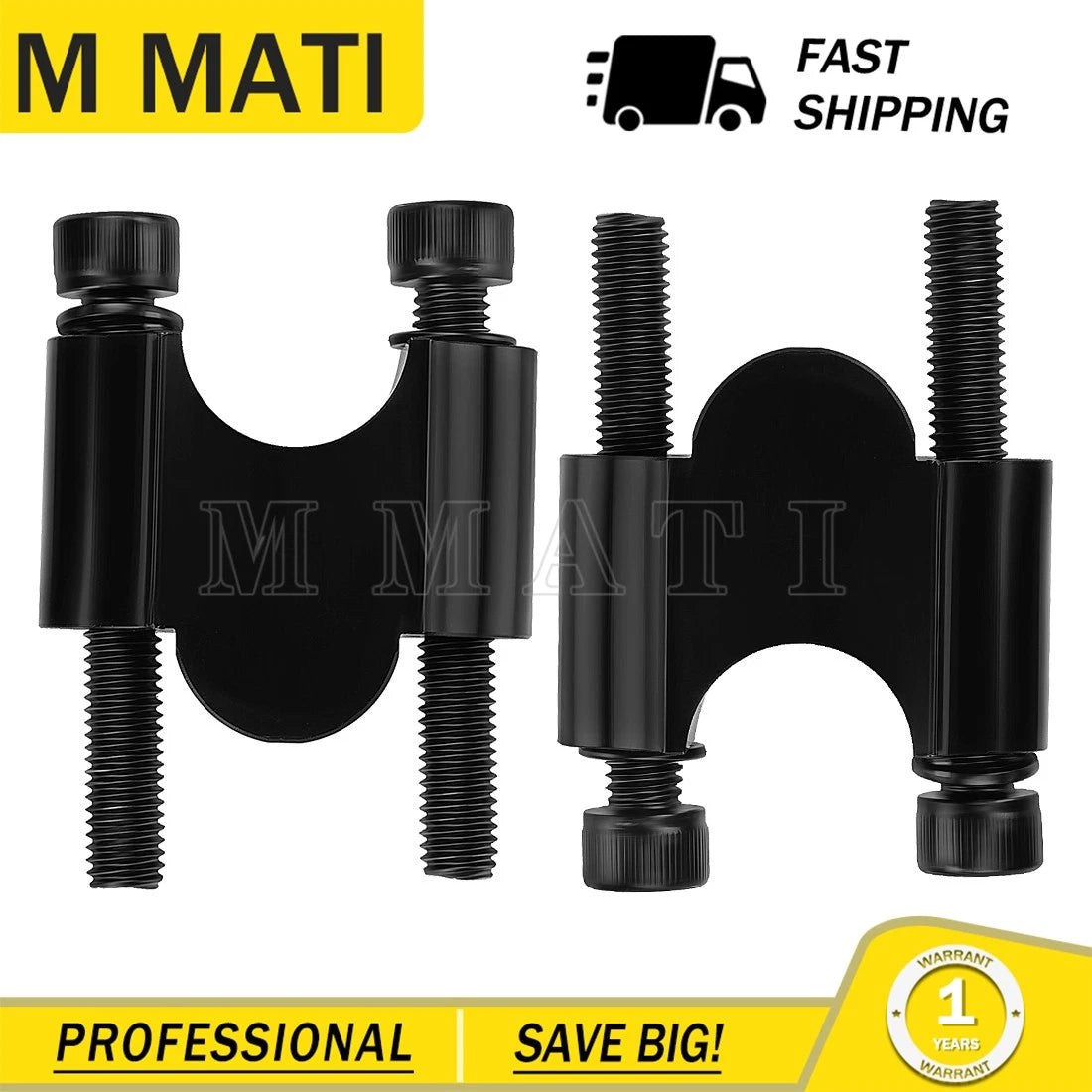 30mm Handlebar Risers for Honda Yamaha ATV Dirt Bike (7/8" Bar Clamp)