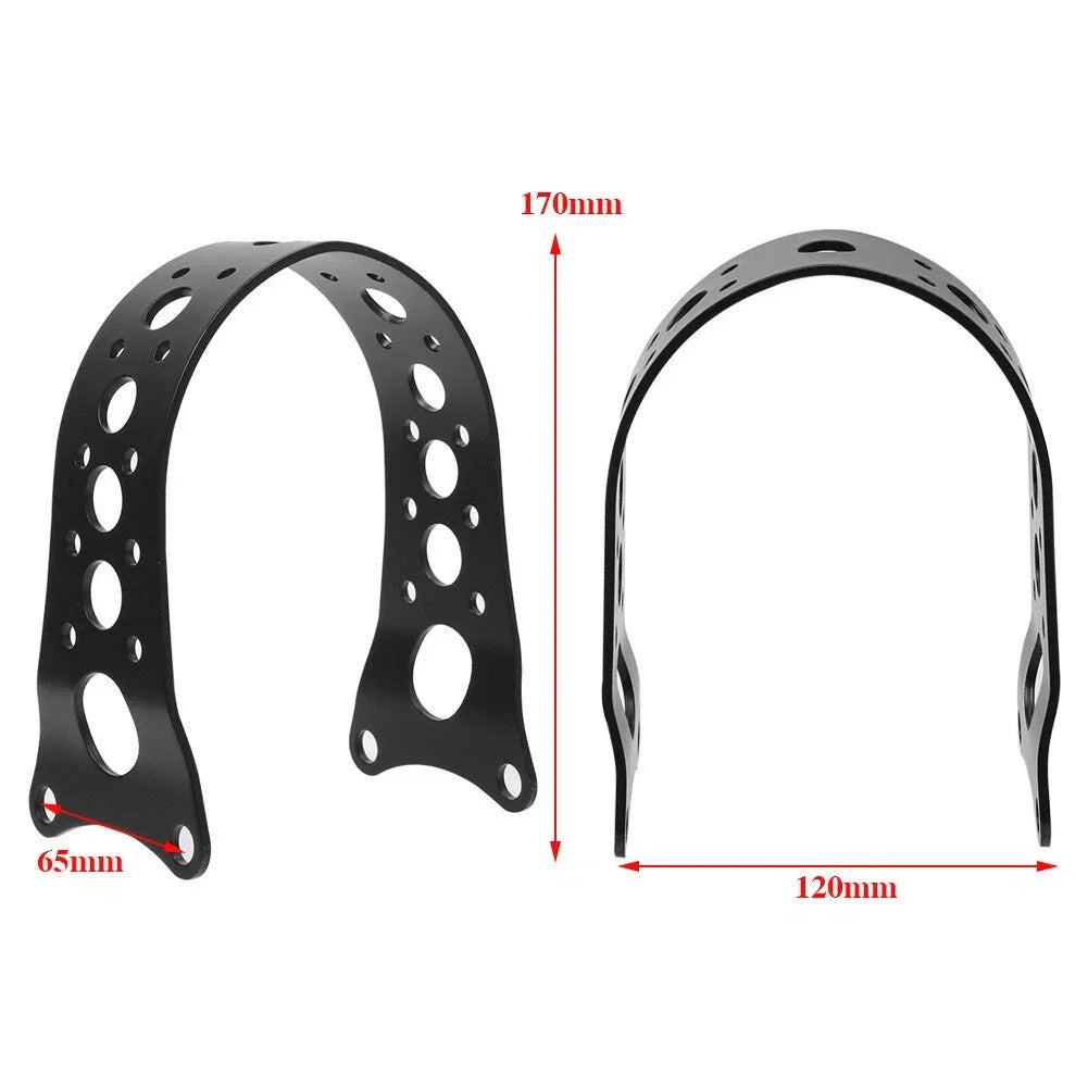 Gloss Black Front Fork Fender Brace for Harley Sportster Iron (2004-2023)