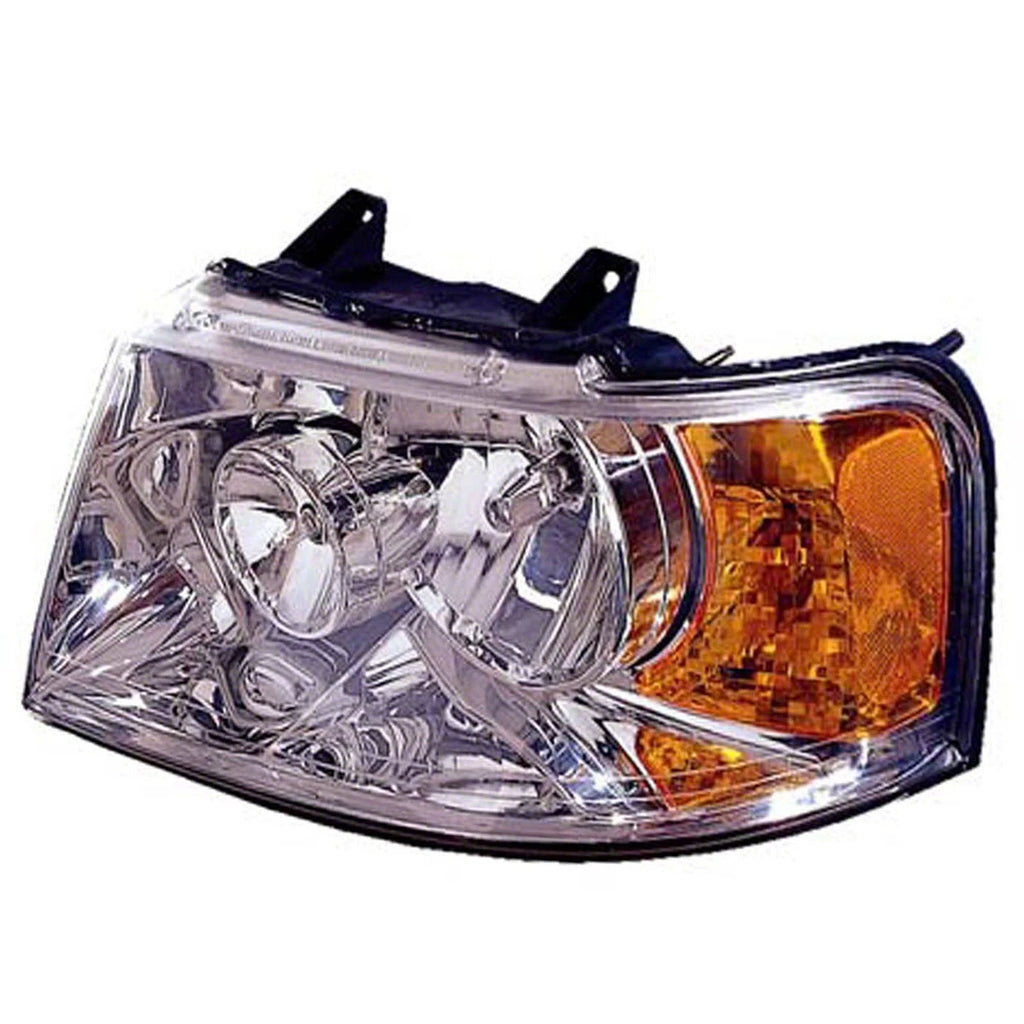 Replacement Passenger Head Light Assembly Chrome for 2003-2006 Ford Expedition