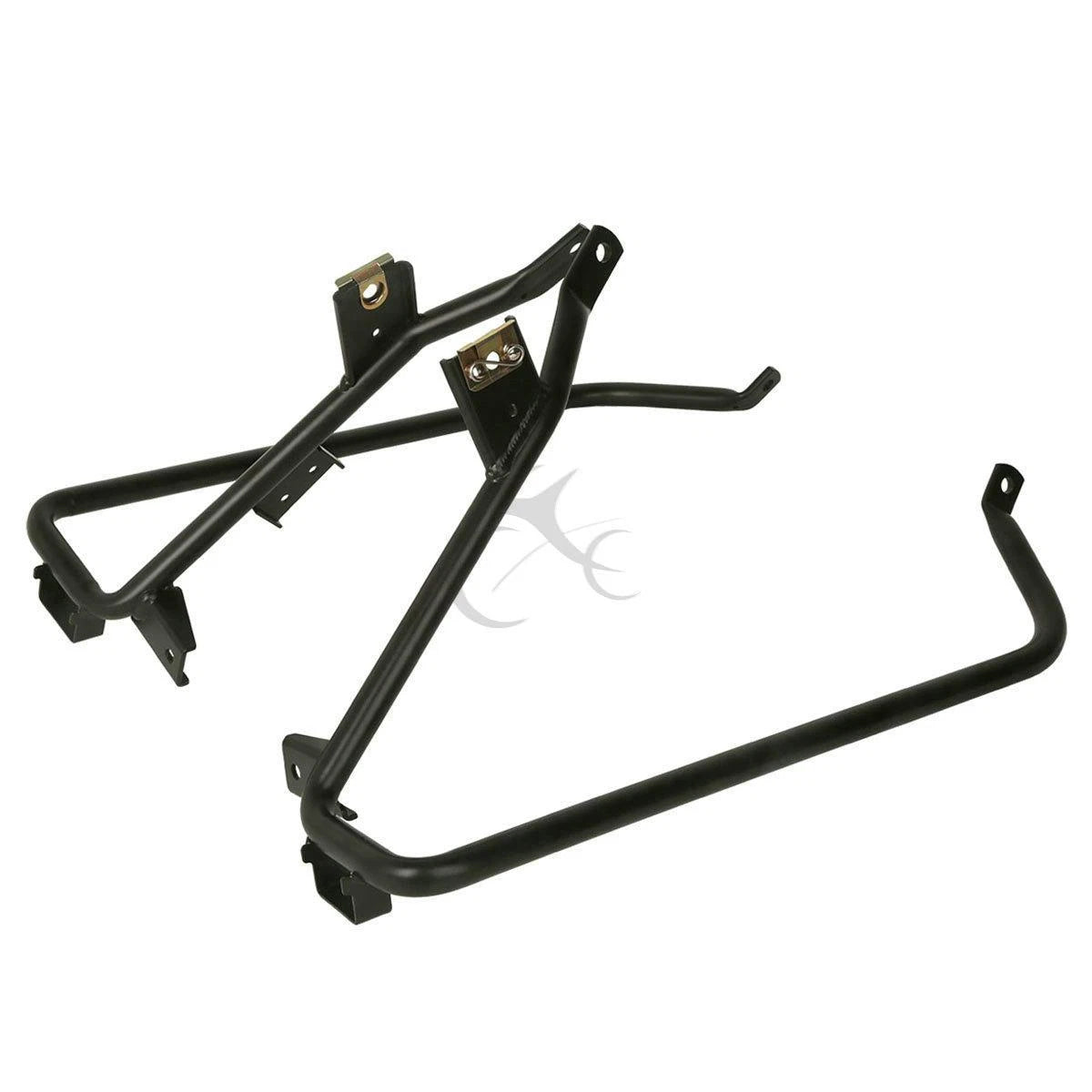 Chrome/Black Saddlebag Support Bracket for Harley Touring Road Glide (2009–2013)