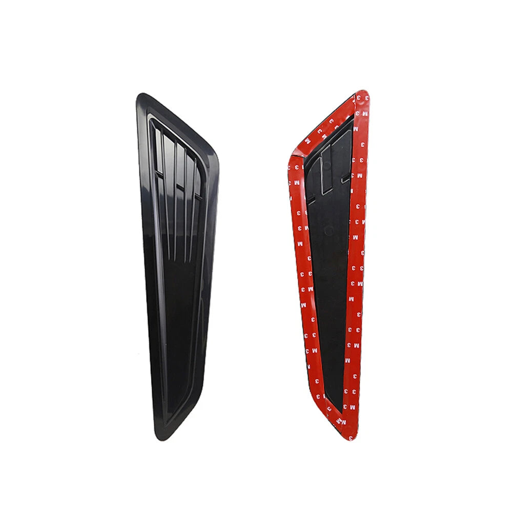Black Bonnet Hood Vent Scoop Covers for Chevy Camaro (2016–2023)