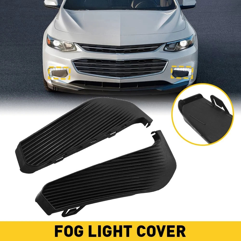 Pair Front Fog Light Trim Covers for Chevrolet Malibu (2016–2023) 23478393