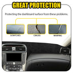 Dashboard Pad Carpet Dash Cover Mat for Acura TL (2004–2008) Black