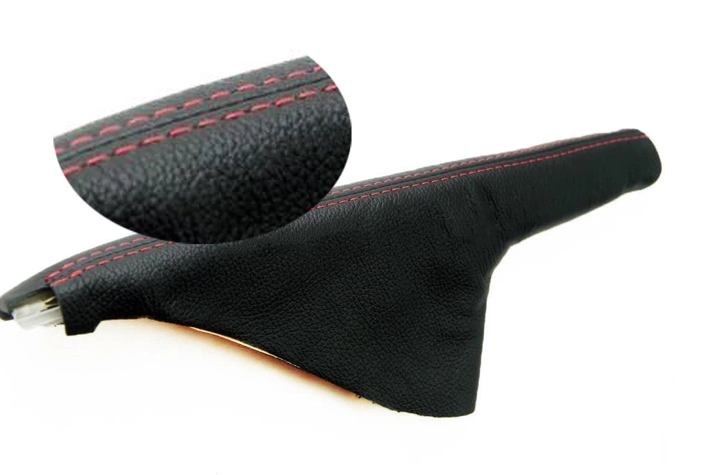 E Brake Boot for VW Vento GTI MK4 (1999–2004) Red Stitch Leather Synthetic