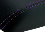 Center Console Armrest Cover for Honda Fit (2015–2019) Purple Stitch
