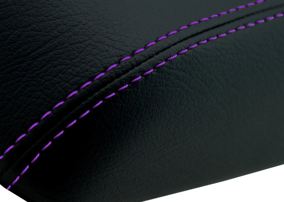 Center Console Armrest Cover for Honda Fit (2015–2019) Purple Stitch