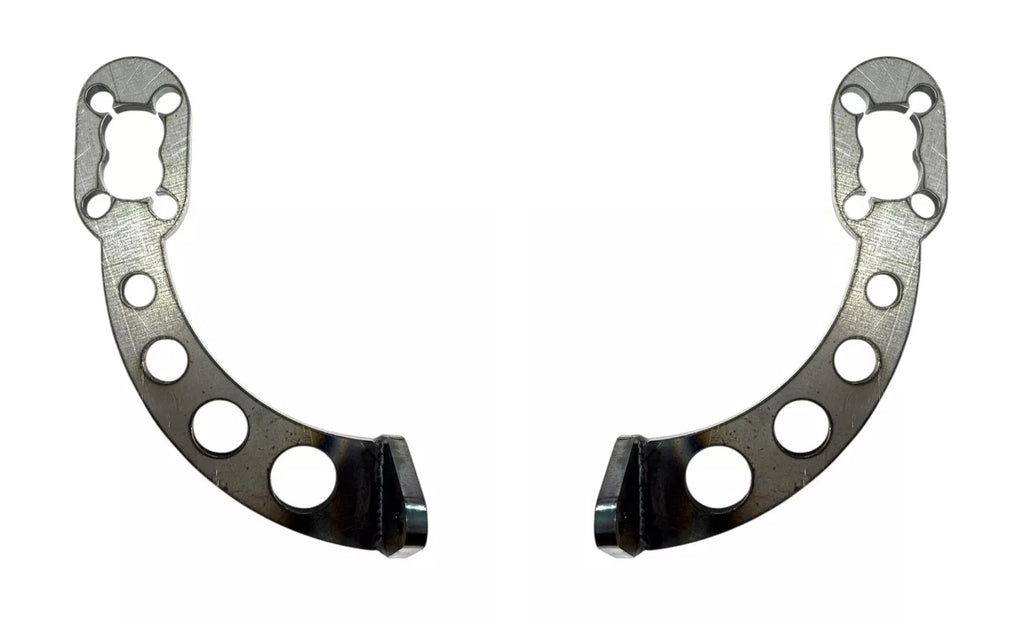 Tail Light Brackets Custom Drilled Curved Steel Pair for Chevy GMC (1940–1953)
