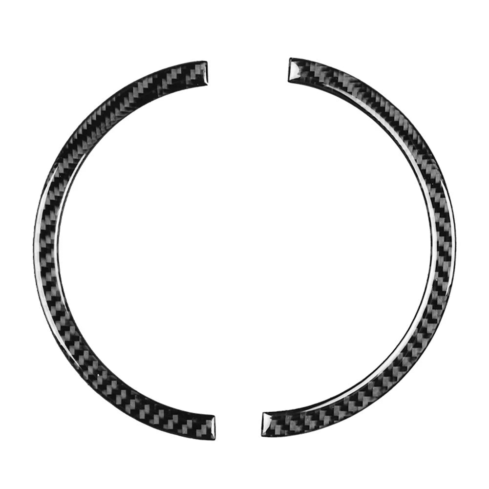 Carbon Fiber Interior Door Handle Ring Trim Cover for Fiat 500 (2012–2015)