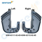 Bracket Clamp Set of 2 for Yamaha Outboard Motor 2T 40HP 4T F25 (65W-43111, 65W-43112)