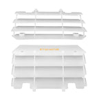 2 Radiator Louvers Guards White for Kawasaki KX125 KX250 (1997–2004) 14037-1310-RZ