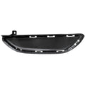 Replacement Black Gloss Polypropylene Front Driver Lower Bumper Cover Grille