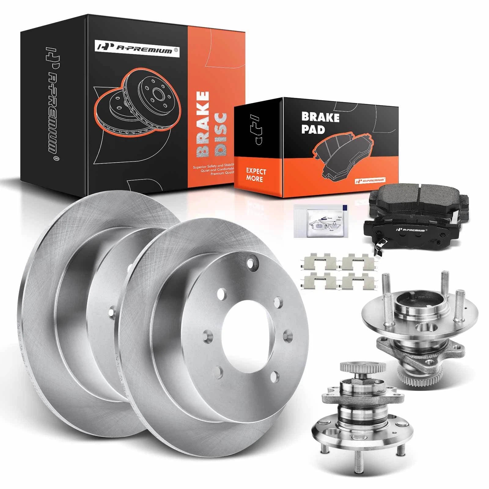 Rear Disc Brake Rotors & Pads for Hyundai Sonata (1999–2005)