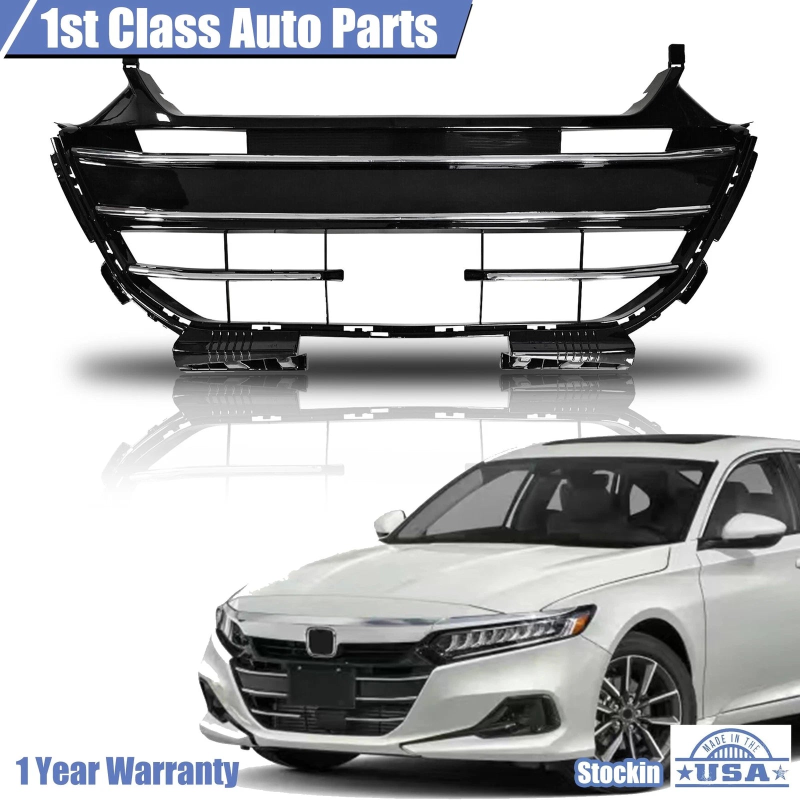 Front bumper grille lower for Honda Accord (2021–2022)