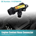 Engine Coolant Hose Connector for BMW E38 E39 E46 E65 E66 E67 (1995–2006) No. 11127806196