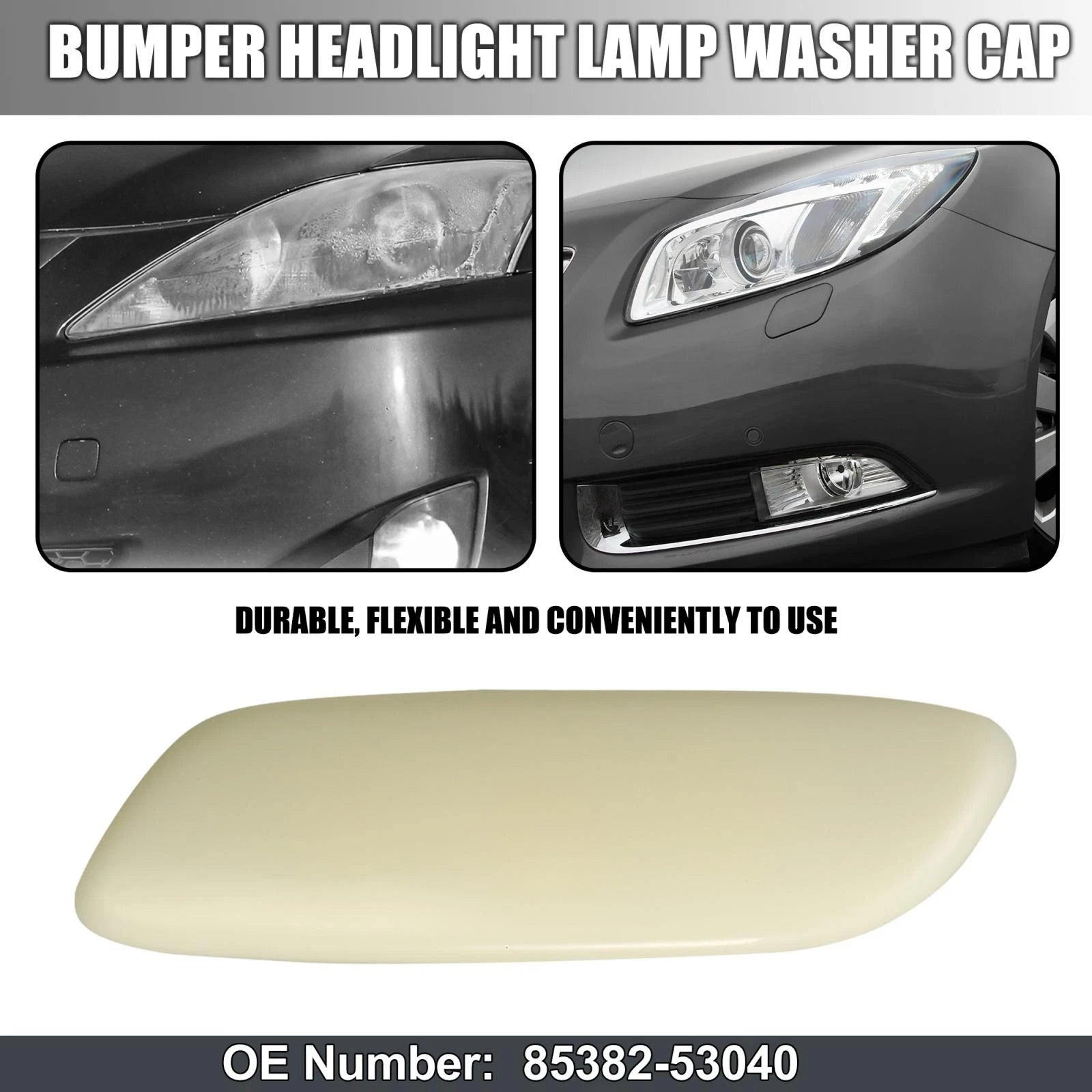 Left Headlight Washer Nozzle Cover for Lexus IS250 (2006–2008) 85382-53040 Beige