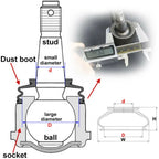 Steering Cover Dust Boot for Ball Joint (10-25-25MM)