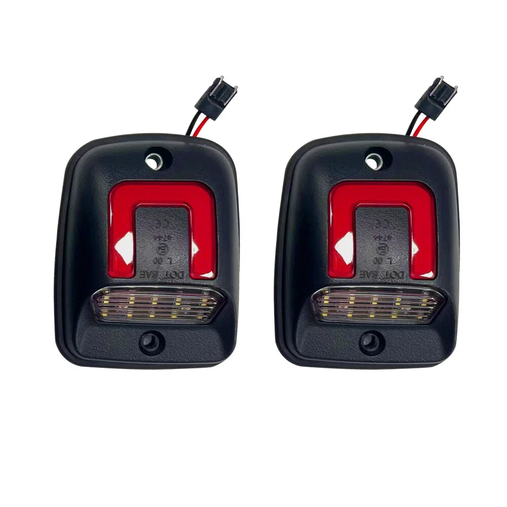 2X LED Rear Bumper License Plate Lamp Light for Toyota Tacoma (1995–2004)