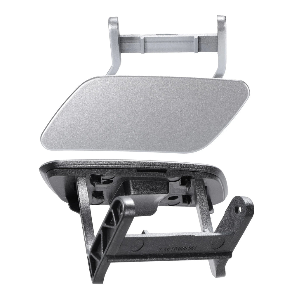 Bumper Headlight Washer Cover Set for Mercedes ML (Silver Tone)