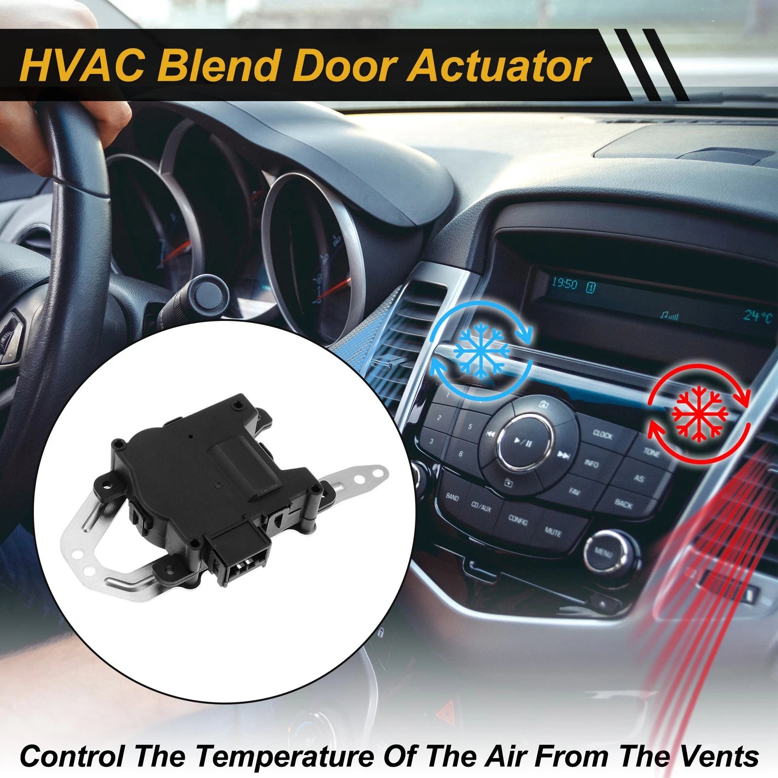 HVAC Heater Blend Door Actuator for Acura ILX (2013–2018) No. 79170T0AA41