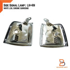 White Lens Front Corner Turn Signal Light for Holden Rodeo TF TFR (1997-2003)