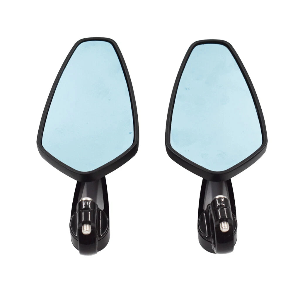 7/8" Handle Bar End Rearview Side Mirrors for Yamaha Honda (Universal)