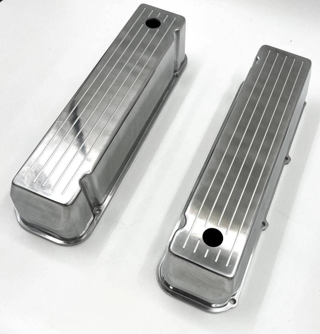 Polished Ball Milled Valve Covers for Big Block Ford BBF 429 460 (1968–1970)