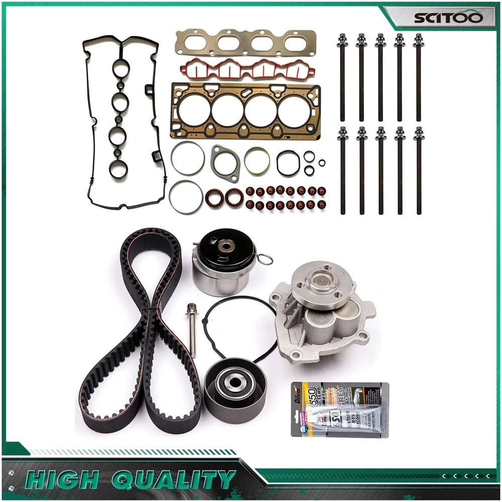 Head Gasket Set, Timing Belt Kit, Water Pump, Tensioner for Chevrolet Aveo (2009–2011)