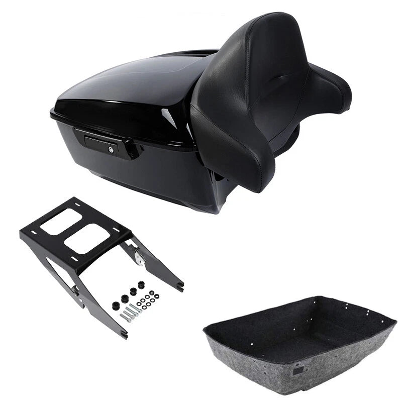 Trunk Backrest Pad Mount Rack for Harley Sport Glide (2018–2021)