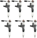 6X Fuel Injectors 23670-E0010 095000-6593 for Hino 3.8L 4.7L 5.0L 6.5L 7.7L