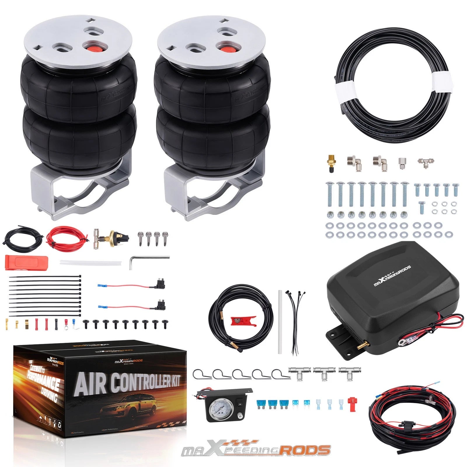 Air Spring Bag Kit w/ Controller & Sensor for Silverado Sierra 1500 (1999–2006)